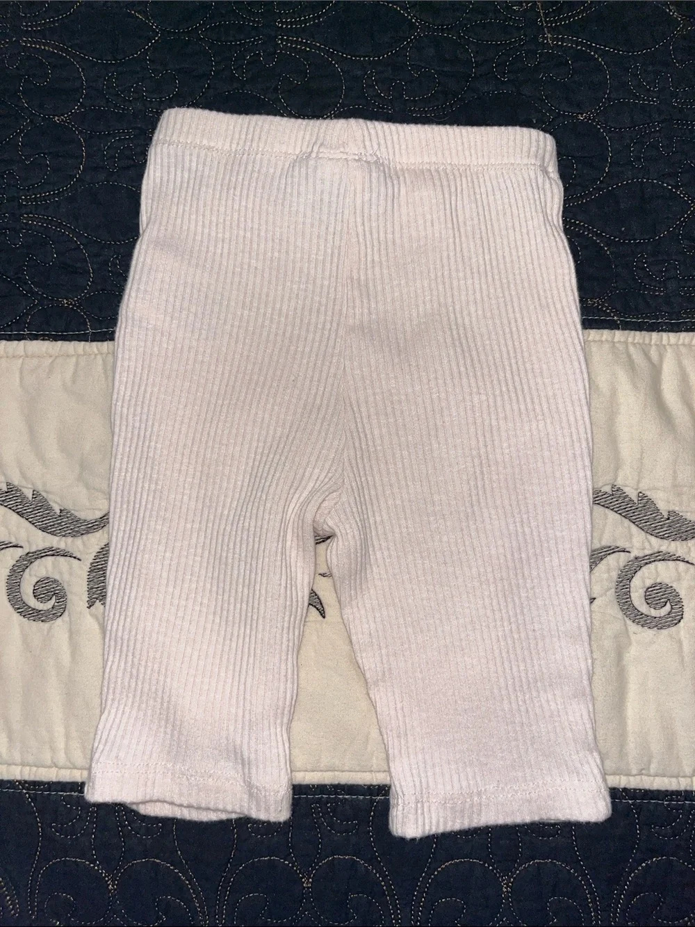 Calvin Klein Jeans Pale Blue Abstract Infant top with Wood-Tone Buttons